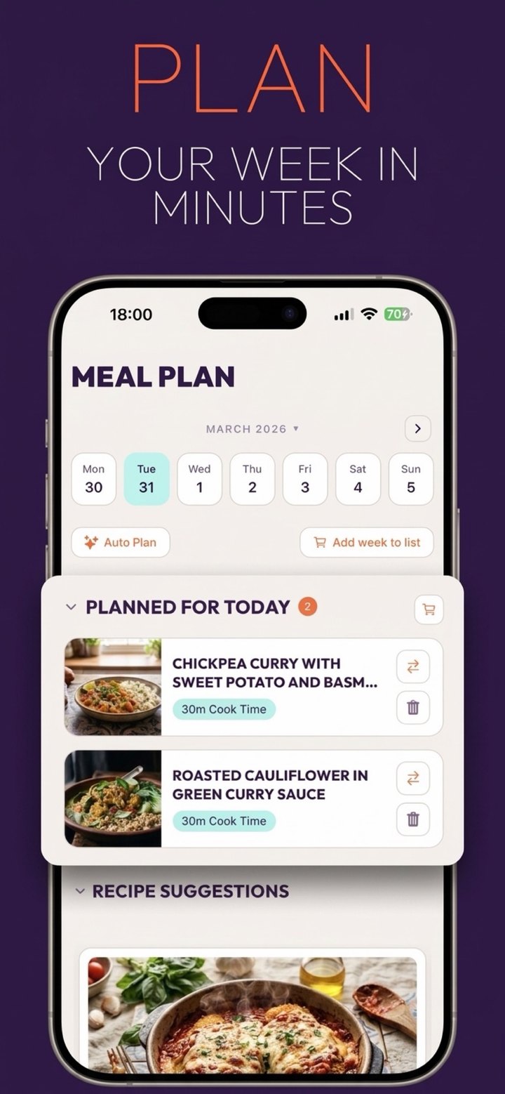 Eten meal planner, plan your week in minutes
